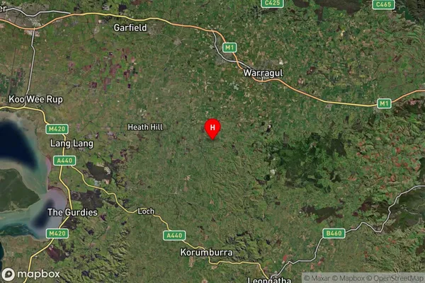 Hallora,Victoria Satellite Map