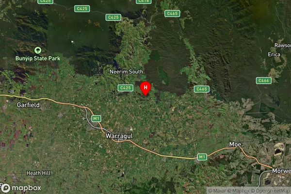 Buln Buln East,Victoria Satellite Map