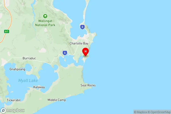 Sandbar,New South Wales Area Map