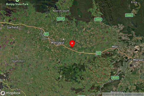 Darnum,Victoria Satellite Map