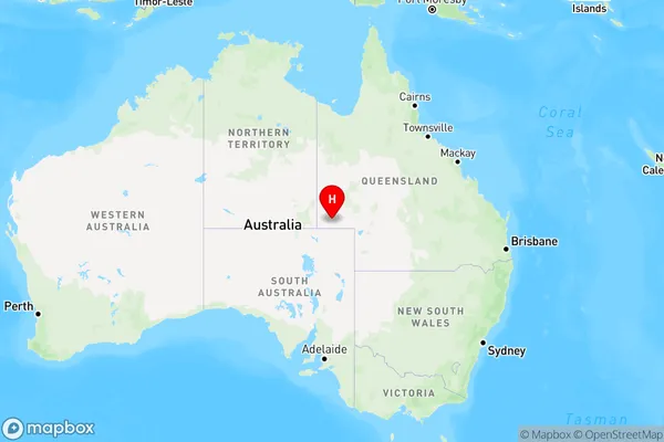 Birdsville,Queensland Region Map