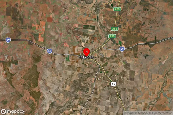 St George,Queensland Satellite Map