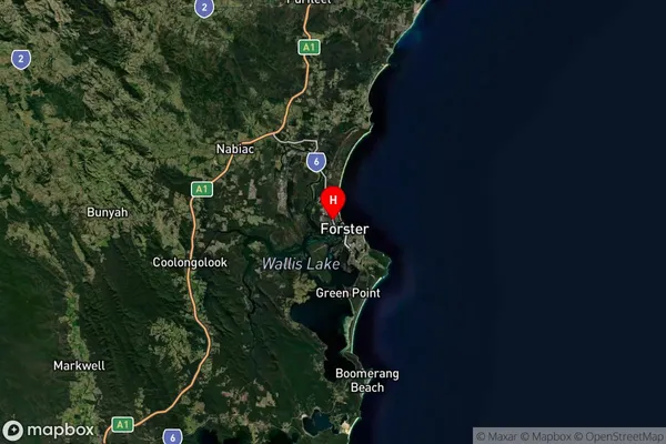 Tuncurry,New South Wales Satellite Map