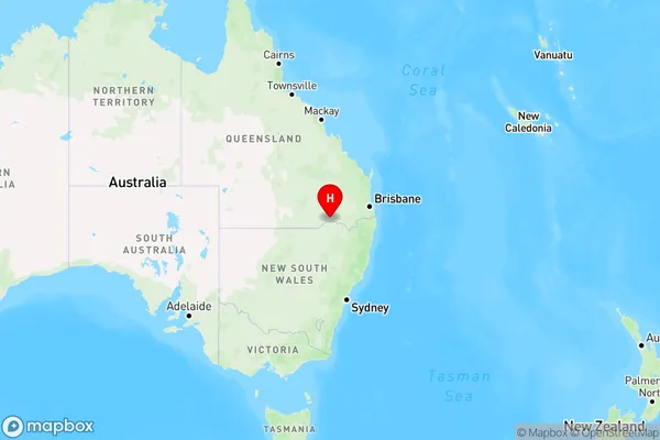 Toobeah,Queensland Region Map