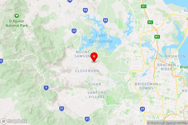 Clear Mountain,Queensland Area Map