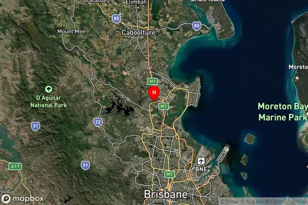 Kallangur,Queensland Satellite Map