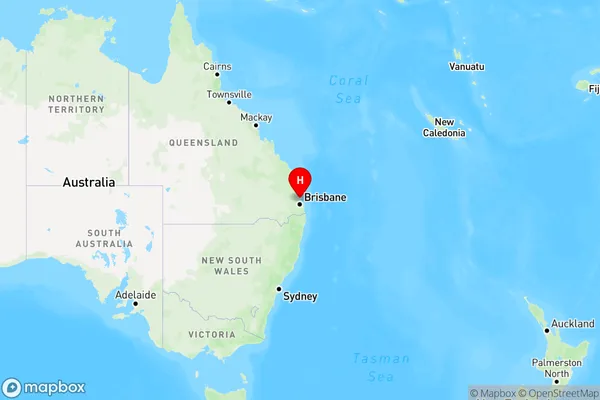 Beachmere,Queensland Region Map