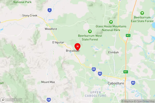 Bracalba,Queensland Area Map