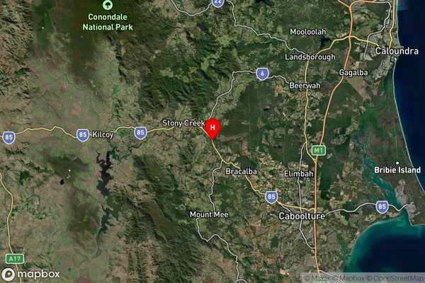 Woodford,Queensland Satellite Map