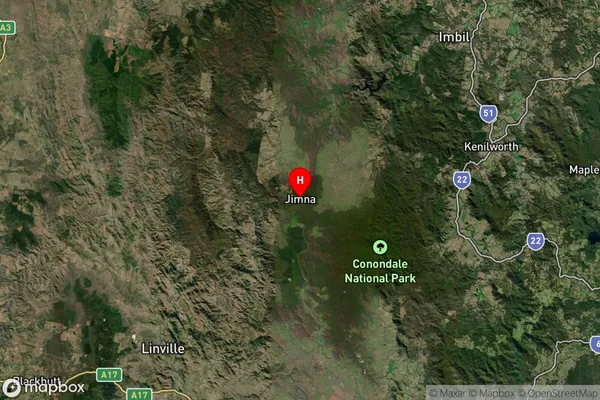 Jimna,Queensland Satellite Map