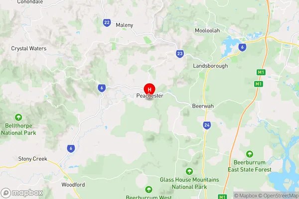 Peachester,Queensland Area Map