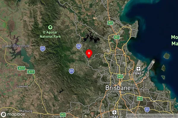 Draper,Queensland Satellite Map