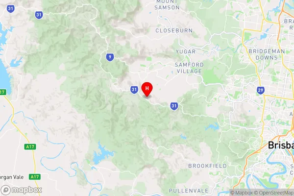 Jollys Lookout,Queensland Area Map