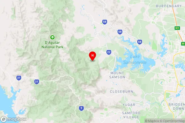 Kobble Creek,Queensland Area Map