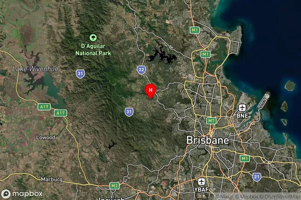 Samford,Queensland Satellite Map