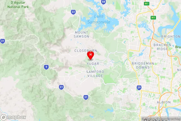 Yugar,Queensland Area Map