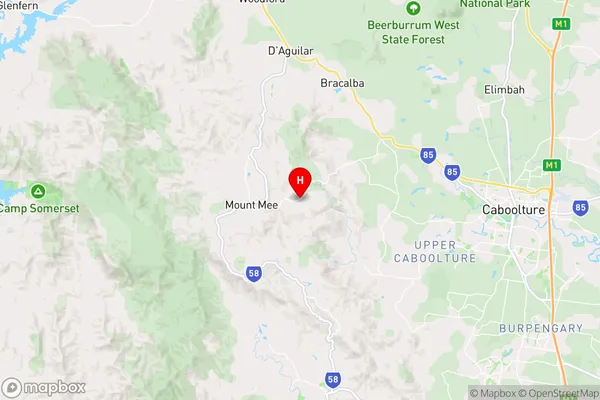 Campbells Pocket,Queensland Area Map