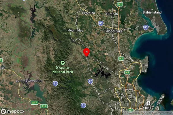 Dayboro,Queensland Satellite Map