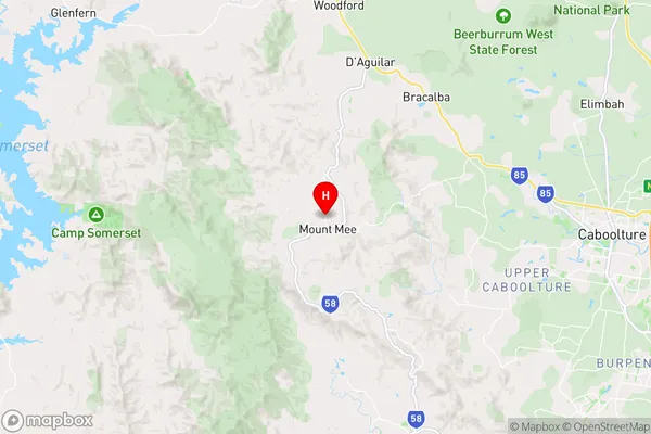 Mount Mee,Queensland Area Map