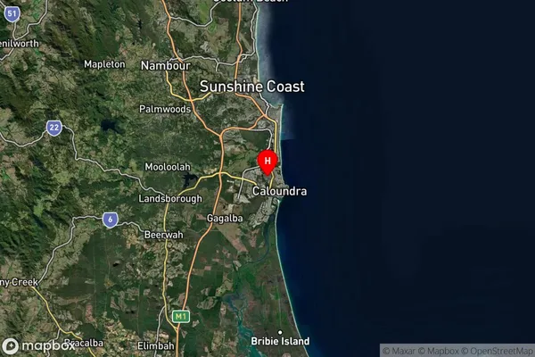 Aroona,Queensland Satellite Map