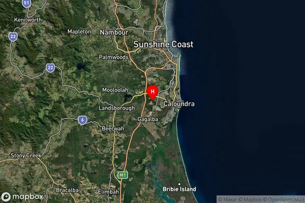 Bells Creek,Queensland Satellite Map