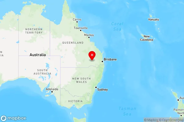 Hannaford,Queensland Region Map