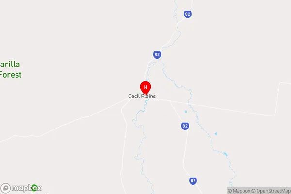 Cecil Plains,Queensland Area Map