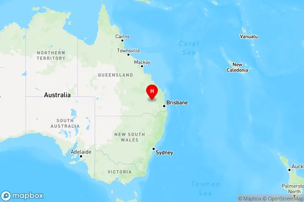 Canaga,Queensland Region Map