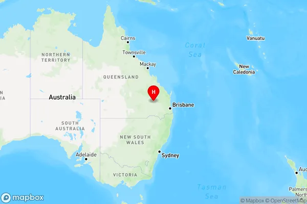 Kowguran,Queensland Region Map