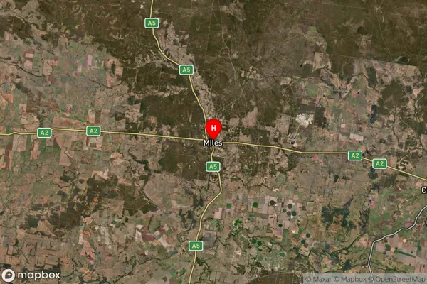 Miles,Queensland Satellite Map