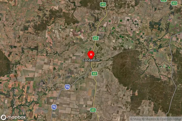 Condamine,Queensland Satellite Map