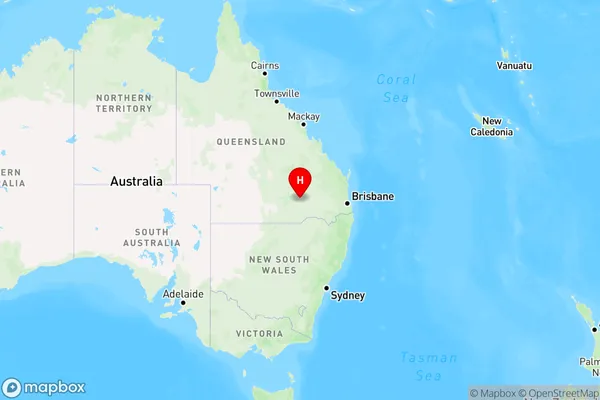 Weribone,Queensland Region Map