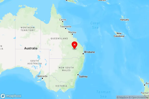 Wandoan,Queensland Region Map