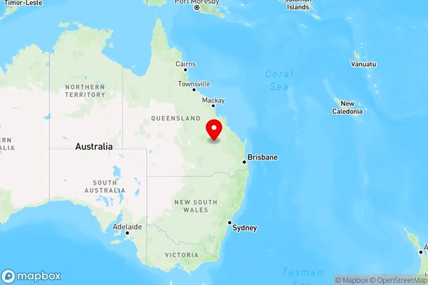 Glenhaughton,Queensland Region Map