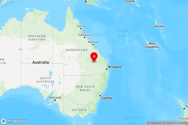 Hornet Bank,Queensland Region Map