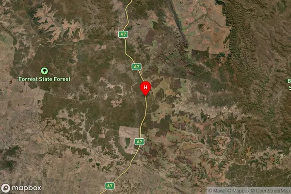 Baffle West,Queensland Satellite Map