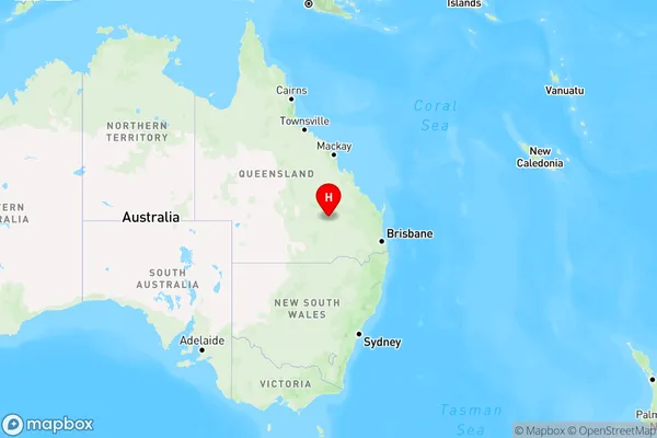 Highland Plains,Queensland Region Map