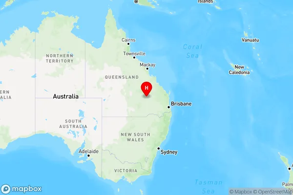 Pony Hills,Queensland Region Map