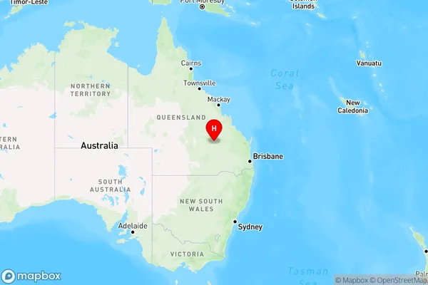 Upper Dawson,Queensland Region Map