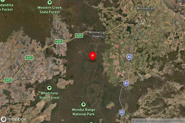 Woondul,Queensland Satellite Map