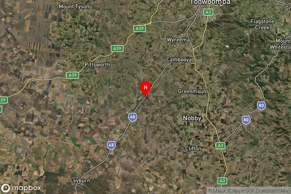 Felton East,Queensland Satellite Map