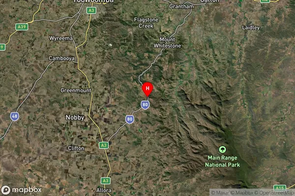 West Haldon,Queensland Satellite Map