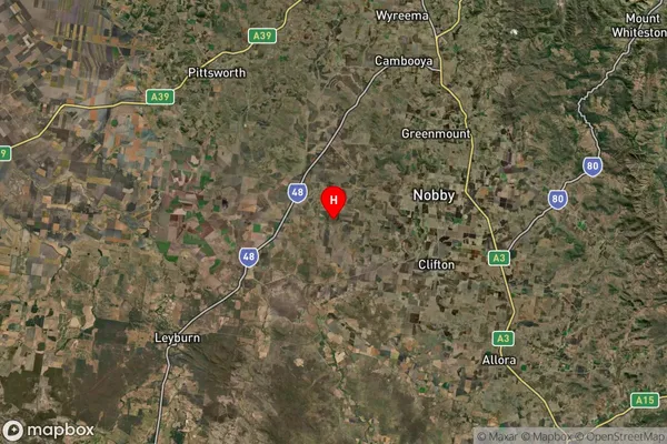 Back Plains,Queensland Satellite Map