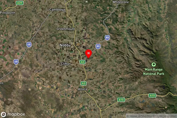 Headington Hill,Queensland Satellite Map