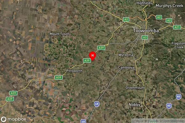 Southbrook,Queensland Satellite Map