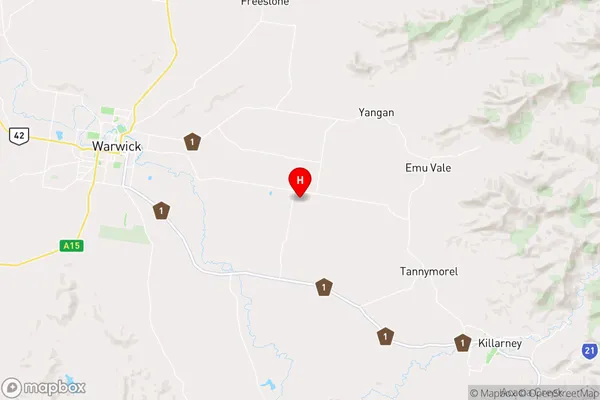 Junabee,Queensland Area Map