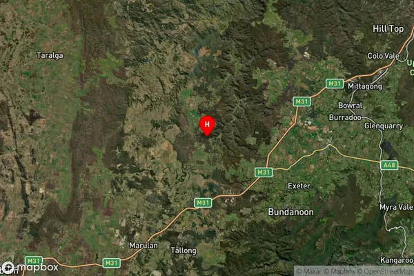 Canyonleigh,New South Wales Satellite Map