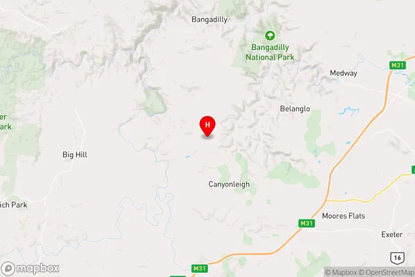 Canyonleigh,New South Wales Area Map