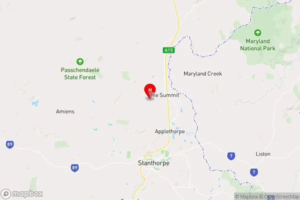 The Summit,Queensland Area Map