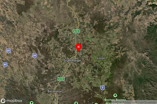 Applethorpe,Queensland Satellite Map